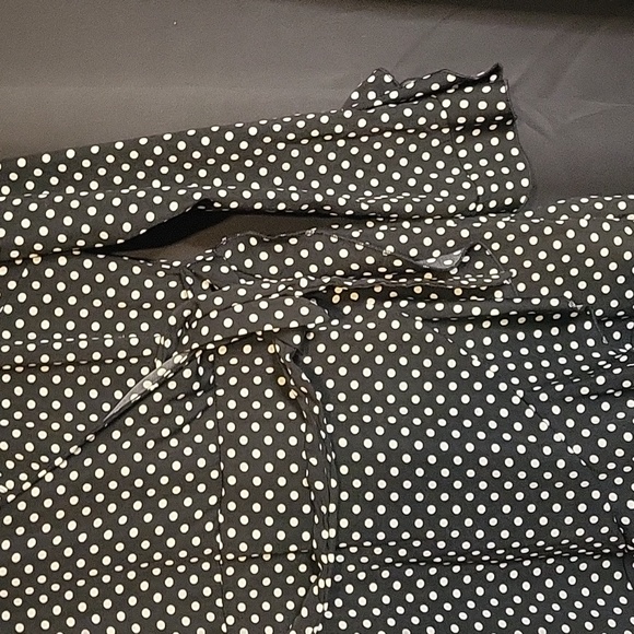 NWT Windsor Large Romper Short Polka Dot Long Sleeve Back Zip Ruffle - Picture 8 of 16